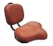 Flying Horse Bike Seat with Backrest Brown Saddle - Comfort Bike Back Seat - Extra Large Bicycle Seat - Support Seats for Adult Beach Cruiser, Electric, Tricycle, Commuter, or Scooter