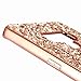 Ranyi Galaxy Note 9 Case, Full Body Glitter Sparkle Bling Shiny Rhinestone Design Slim Electroplated TPU Bumper Shock Absorbing Protective Case Cover for Samsung Galaxy Note 9 (2018), Rose Gold