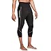 Men Neoprene Slimming Pants for Weight Loss Hot Thermo Sauna Sweat Capri Fitness Workout Body Shaper (Black #3, 2XL)