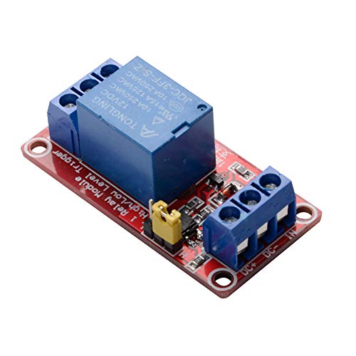 R REIFENG 6pcs/lot 1 Channel 12V Relay Module Board Shield with Optocoupler Isolation Support High/Low Level Trigger for Arduino