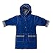Fit Rite Boys Girls Hooded Waterproof Long Raincoat Full Length Rain Jacket for Children and Toddler with Reflective Stripes