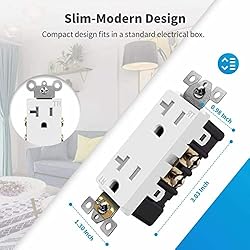 Micmi Decorator Receptacle Outlet, Standard