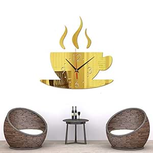 OrchidAmor 2019 - Reloj de pared con espejo 3D: Amazon.es ...