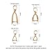 PH PandaHall 120 Pieces Brass Pinch Clip Bail Clasp Dangle Charm Bead Pendant Connector Findings 12 Styles for Jewelry Making 3 Colors