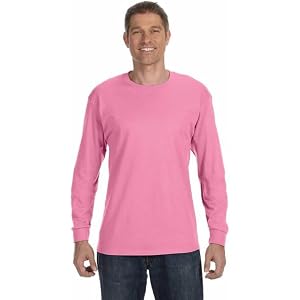 Jerzees Mens Dri-Power Cotton Blend Long Sleeve Tees, Moisture Wicking, Odor Protection, UPF 30+, Sizes S-3x