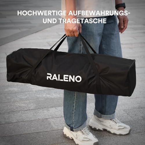 RALENO Studio Softbox Lighting Kit Photography, 2 x 50 x 50 cm Continuous Lighting Equipment with 50W LED Bulb, Universal Tripod Mount, Fabric Bag for Photo Studio Equipment