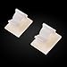 Cable Clips, MHtech 50 Pieces Nylon Wire Clips with 3M Self-Adhesive Adjustable Car Wires Holder Cable Clamps Cable Tie Holder for Cable Management Home and Office (White)