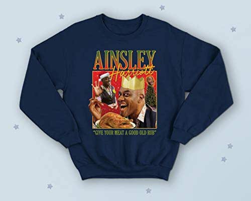 Amazon.com: Ainsley Harriott Christmas Sweater Jumper Funny Homage Cooking Show Meme Internet