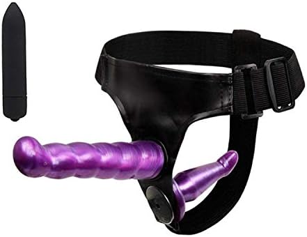 KVXTZVD Tshirt 2 Pcs Double Strap On P-énis & 10 Mode Bullet Funny Toys for Woman Couple Strapon Blockage Toys,2 Pcs Black malè adùlt pleasùrè prodùcts l-icking sèx