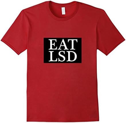 Men's Eat LSD Shirt For Acid Takers We Trippy Mane Shirt Small Cranberry