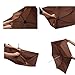 Ke.movan Folding Umbrella Compact Lightweight -Ultra Sturdy- Backpack Size Umbrella Ultra Slim, Portable（Black）