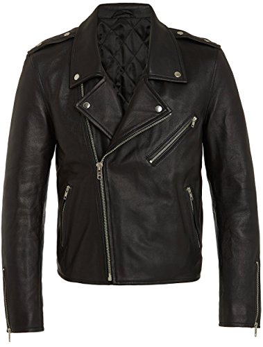 Cazadoras de Cuero para Hombre - Cazadora Negra de Piel Genuina