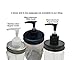 THINKCHANCES Rust Resistant Black Aluminum Counter Top Soap Dispenser Lid Lotion Pump Insert Kit and Leakage Proof for Mason, Ball, Canning Jars (1 Pack, Regular Mouth)