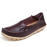Fisca Women's Causal Belt Moccasins Loafer Flat Shoes