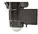 Maxsa 43218 Dual Head Security Spotlights, Battery Powered Durable Outdoor Patio & Deck Light, black