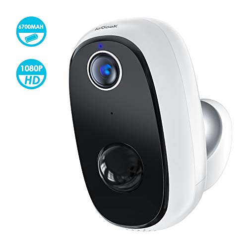 Wireless Outdoor Security Camera,ieGeek Rechargeable Battery Powered