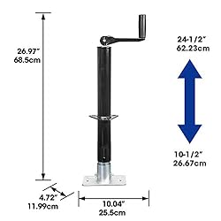 TCE ATR39004U Torin A-Frame Trailer Jack, 1 Ton