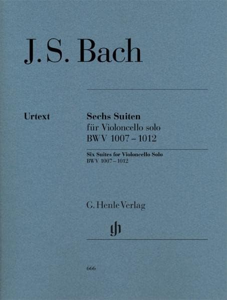 6 Suites for Violoncello solo BWV 1007-1012 - cello - (HN 666)
