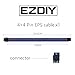 EZDIY-FAB PSU Cable Extension kit Sleeved Cable Custom Power Supply Sleeved Extension 16 AWG 24-PIN 8-PIN 6-PIN 4+4-PIN with Combs- Black/Blue/Grey