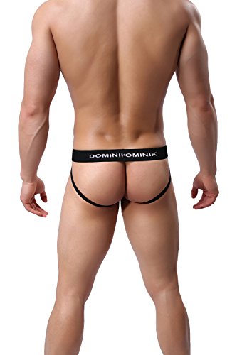 Dominik Jock Straps Thong Underwear, 10 Colors, Mens (L, Turquoise Blue)
