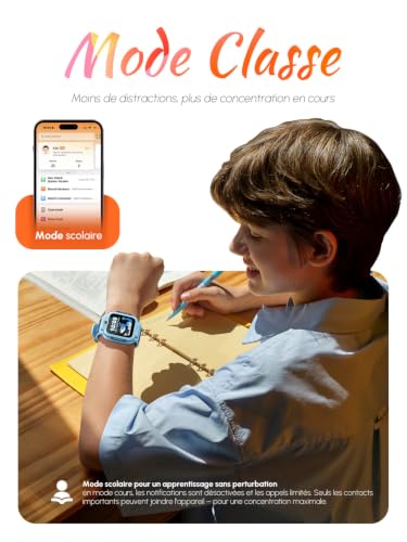 imoo Z3 Montre Connectée Enfant 4G avec Carte SIM : Traceur GPS Enfant Précis, Appels Vidéo HD, SOS, Étanche IP68 et Mode Classe - Smartwatch Enfant Fille Garçon