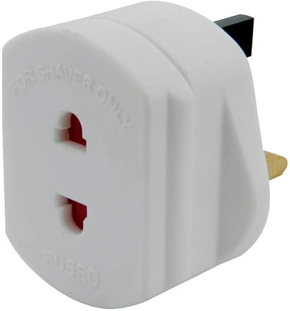 Valuestores 2Pin To 3Pin UK Shaver Adapter Plug Amazon.co.uk