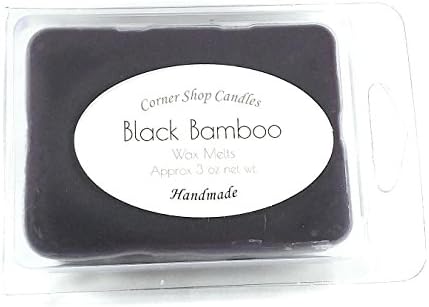 Black Bamboo Scented Soy Wax Melts. 1 Pack (6 Cubes)