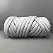 EASTSURE Chunky Braid Cotton Yarn Supre Large for Arm Knitting DIY Handmade Blankets Machine Washable,Grey,2.2LB