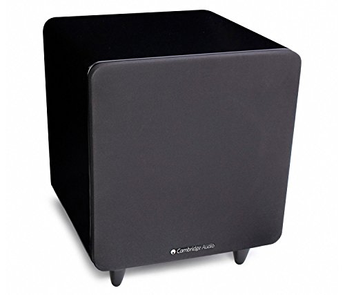 Cambridge Audio Minx X301 Powered Subwoofer Amplifier for Home Theater (Gloss Black)