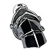 Gothic Punk Rock 55mm Long Armor Ring Silver