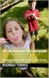 Livro Livros para colorir animais ponto a ponto coloração: Ilustração forrada em tons de cinza .