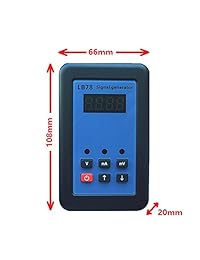 Medidor de tensión de corriente de resistencia, voltímetro, señal generadora, fuente de procesos, calibrador, pantalla LCD 4 20 mA 0 10 V mV