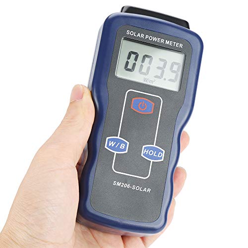 Solar Power Meter UV Meter, SM206 Digital Solar Power Meter Sunlight Meter for Radiations Measuring Testing Instrument, Solar Power Radiation Meter - Thumbnail 7