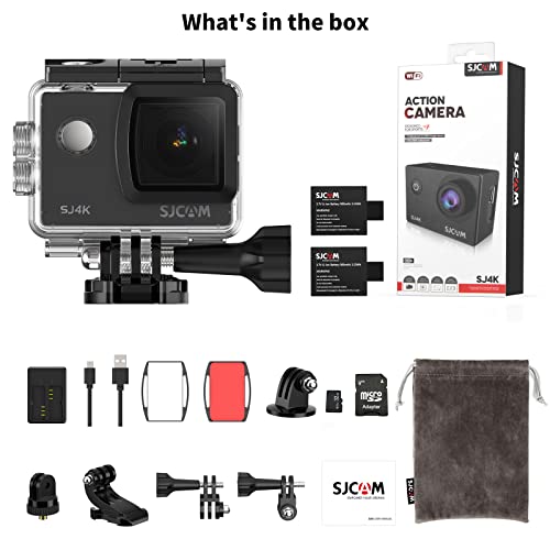 SJCAM SJ4000 Action Camera 4K30fps WiFi Camera, 40MP UHD image, 170°FOV ...