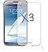 3-pack Clear Finishing SamsungGalaxy Note 2 N7100 Screen Protector