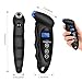 Cooolbuy 150 PSI Digital Tire Pressure Gauge 4 Settings with Non-Slip Grip and Backlit LCD-Button Cells,Tire Valve Caps,Carry Bag Included (Black-1 Pack)