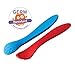 High-grade Silicone Baby Spoons 2pk, Gentle on gums. Designed with added texture to stimulate senses. red/blue