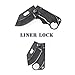 BELK #1 Thin Card Knife Carbon Black Miniature Hobby Craft Folding Knives with 1mm(0.039In) Depth, 1.5in Length Blade for School & Home & Office Routine