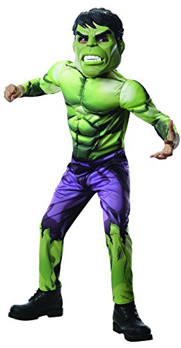 Incredible Hulk Deluxe Boys Child Kids Youth Muscle Chest Costume
