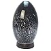 Greenair Serene Living Obsidian Glass Ultrasonic Essential Oil Diffuser for Aromatherapy - Includes Nightlight 3-Stage Dimmer - 4 Hour Run Time - Hand-Blown Glass - Black #541