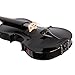 ARTALL 4/4 Full Size Handcrafted Acoustic Violin Beginner Kit for Student with Hard Case, Bow & Accessories, glossy Black