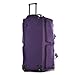 Olympia U.S.A. 33 inch Jumbo Size 8 Pockets Wheeled Rolling Duffel Bag Water Resistant Luggage Lightweight Travel Suitcase with Retractable Handle