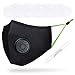 Dust mask with breathing valve - face mask for dust, pollen, smoke, woodworking and more - 5 replacement filters PM 2.5