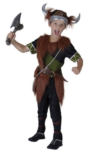 Viking Boy 4pc Childs Fancy Dress Costume - S 122cms