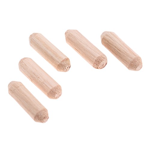 200pcs Woodworking Hardwood Round Dowel Pins Wooden Craft Rods Furniture Fitting Tools 6x20mm(DxL)/0.24"x0.79" - Thumbnail 2