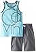 Calvin Klein Little Boys' Blue Tank Top with Gray Short Set