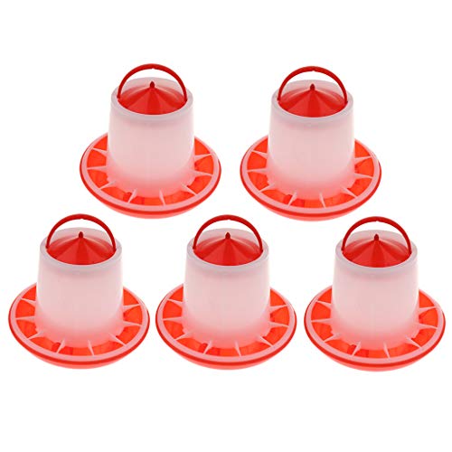 B Blesiya 5X Futter- und Wasserspender für Geflügel, Hühner, Küken, Hennen, Vögel, Wachteln usw. – Bild 8