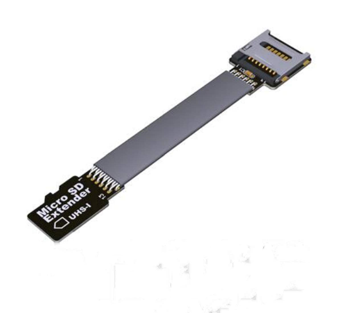 ADT-Link MicroSD TF Extension Cable Micro SD Extender Express Extender Cord Linker TF Card Reader Adapter for SDHC SDXC UHS-I Stable No FPC Card Reading Test Line Up to 104MB/s (15cm,B11SF)