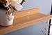 O&K FURNITURE Set of 2 Picture Ledge Wall Shelf Display Floating Shelves (Oak, 18.9