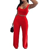 Nimsruc 2 Piece Outfits for Women Casual Sweat Sets Comfy Sleeveless Matching Tracksuits